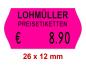 Preview: Preisetiketten 26×12 mm Leuchtfarbe