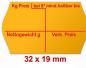 Preview: 32x19 mm Standardfarbe gelb kg Preis - Nettogewicht