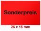 Preview: Sonderpreis Mitte Rechteck 26 x 16 mm
