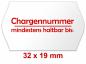 Preview: 32x19 mm Druck rot Chargennummer