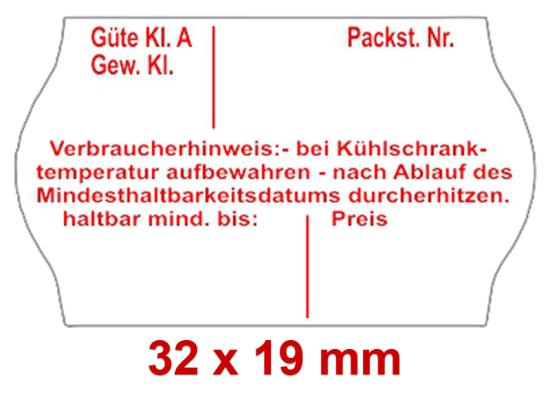 Preisetiketten weiß 32x19 mm