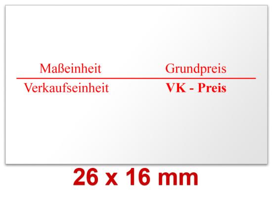 Blitz C20/GA zweizeilig – Grundpreis & Stückpreisangaben.