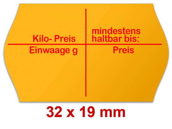 Standardfarbe gelb - Kilo Preis - Einwaage