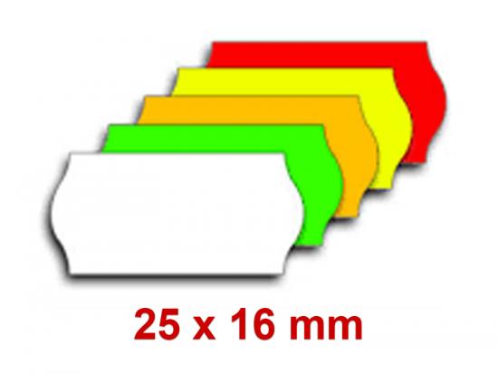 Preisetiketten 25x16 mm Farbig mit Firmenschriftzug