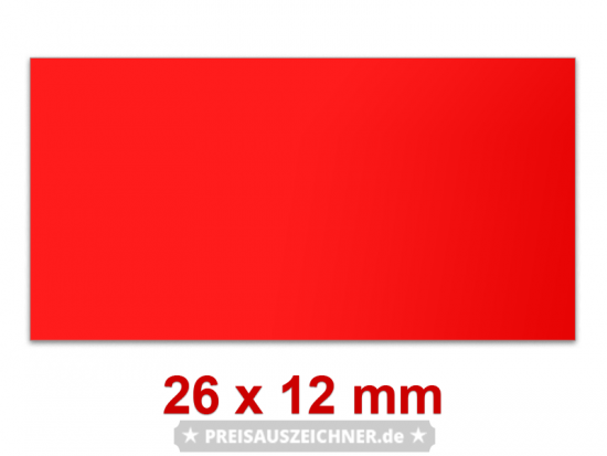 26 x 12 mm Standardfarben Randwölbung