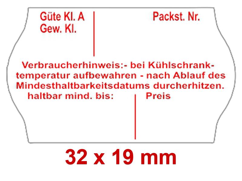 Preisetiketten weiß 32x19 mm