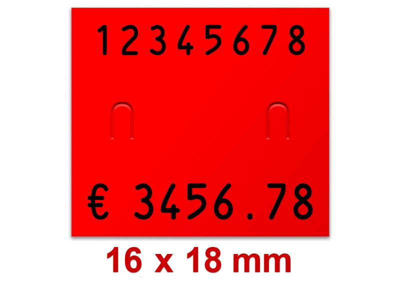 Preisetiketten 16x18 Leuchtfarben