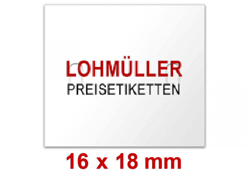 Preisetiketten 23x16 mm farbig mit Firmenschriftzug