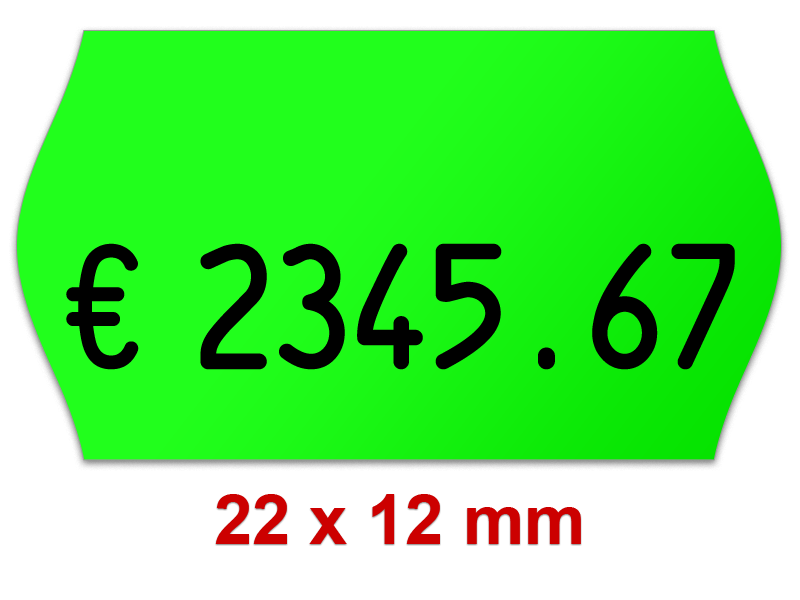 Preisetiketten - Etikettengröße 22 x 12 mm